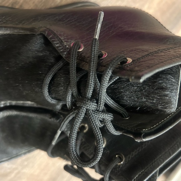 Napoleoni size 7 cowhide/leather platform boots in excellent near new condition - Picture 8 of 11